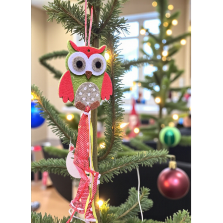 Новорічна декоративна підвіска Livarno Home Christmas Decoration Сова Червоний (7933) Новорічна декоративна підвіска Livarno Home Christmas Decoration Сова Червоний (7933)