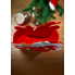 Новорічний декоративний кошик Linarno Home із фетру Christmas Decoration Basket 22.5 x 8.5 x 15 см Червоний (7904)