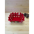 Новорічний декоративний кошик Linarno Home із фетру Christmas Decoration Basket 18,5x12,5 см Червоний (7903)