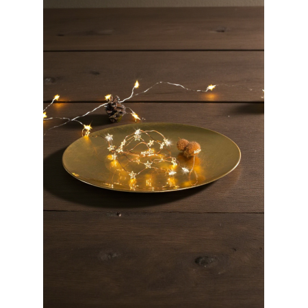 Светодиодная медная гирлянда Livarno Home Звездочки 20 led Теплый свет (7936)