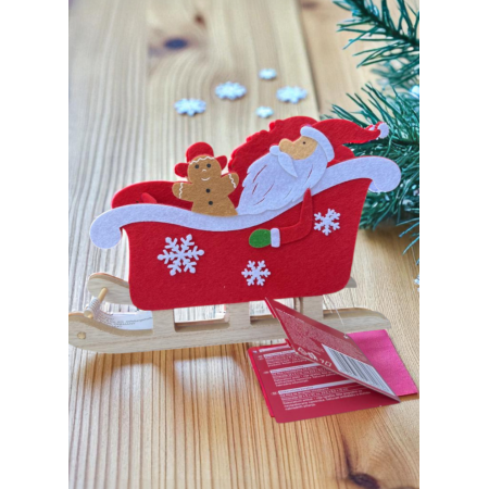 Новорічний декоративний кошик Linarno Home із фетру Christmas Decoration Basket 22.5 x 8.5 x 15 см Червоний (7904) Новорічний декоративний кошик Linarno Home із фетру Christmas Decoration Basket 22.5 x 8.5 x 15 см Червоний (7904)