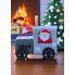 Новорічний декоративний кошик Linarno Home із фетру Christmas Decoration Basket 22х11.5х14 см Сірий (7906)