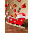 Новорічний декоративний кошик Linarno Home із фетру Christmas Decoration Basket 22.5 x 8.5 x 15 см Червоний (7904)