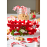 Новорічний декоративний кошик Linarno Home із фетру Christmas Decoration Basket 18,5x12,5 см Червоний (7903)