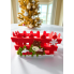 Новорічний декоративний кошик Linarno Home із фетру Christmas Decoration Basket 18,5x12,5 см Червоний (7903)