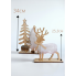 Новорічний набір декоративних оленів Livarno Home Christmas Decoration з дерева 34/25,3см Бежевий (7907) 