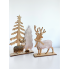 Новорічний набір декоративних оленів Livarno Home Christmas Decoration з дерева 34/25,3см Бежевий (7907) 