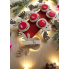 Набір новорічних прикрас декор Livarno Home Christmas Decoration Міні-скріпки на ялинку 6шт Бежевий (7928) 