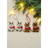Набір новорічних прикрас Livarno Home Christmas Decoration з фетру на ялинку 6шт Комбінований (7929) 