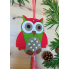 Новорічна декоративна підвіска Livarno Home Christmas Decoration Сова Червоний (7933) 
