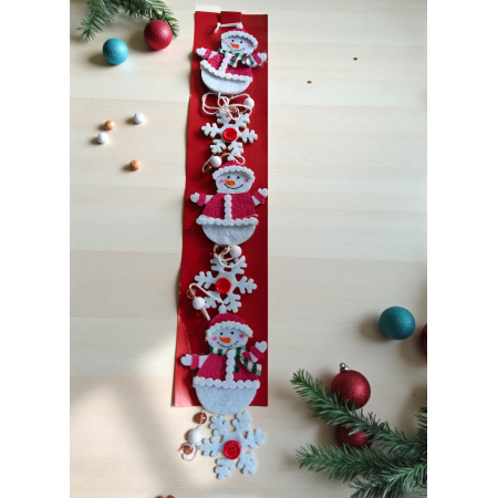 Новорічна декоративна підвіска Livarno Home Christmas Decoration з фетру 110см Білий (7934) Новорічна декоративна підвіска Livarno Home Christmas Decoration з фетру 110см Білий (7934)