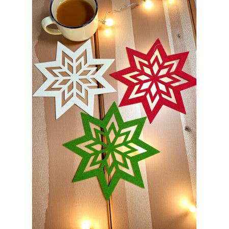 Набір підставок під гаряче Livarno Home Christmas Decoration з фетру 3шт Кольоровий (7935) Набір підставок під гаряче Livarno Home Christmas Decoration з фетру 3шт Кольоровий (7935)