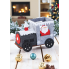 Новорічний декоративний кошик Linarno Home із фетру Christmas Decoration Basket 22х11.5х14 см Сірий (7906)