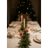 Набір новорічних прикрас декор Livarno Home Christmas Decoration Міні-скріпки на ялинку 6шт Бежевий (7928) 