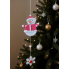 Новорічна декоративна підвіска Livarno Home Christmas Decoration з фетру 110см Білий (7934) 