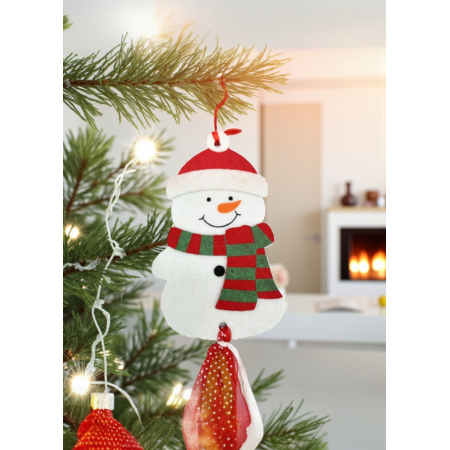 Новорічна декоративна підвіска Livarno Home Christmas Decoration Сніговик Червоний (7931) Новорічна декоративна підвіска Livarno Home Christmas Decoration Сніговик Червоний (7931)
