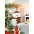 Новорічна декоративна підвіска Livarno Home Christmas Decoration Сніговик Червоний (7931) 