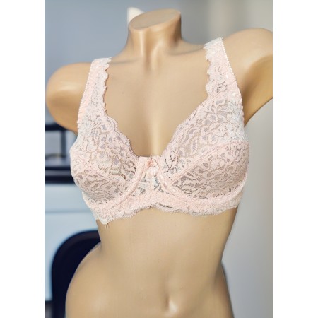 Бюстгальтер кружевной FS Rene Rofe мягкая чашка 36C Pink (7779)