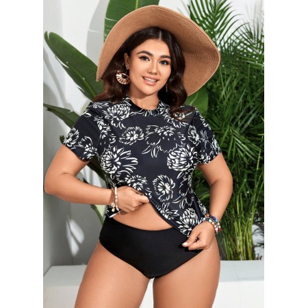 Женский купальник Tankini FS Daisy (Майка+плавки)Plus Size 0XL (48-50) Черный(7580) Женский купальник Tankini FS Daisy (Майка+плавки)Plus Size 0XL (48-50) Черный(7580)
