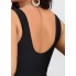 Суцільний купальник FS Chris Plus Size 0XL (48-50) Чорний (7850)