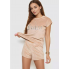 Жіноча велюрова піжама FS Juicy Футболка + Шорти XL Beige (7612)