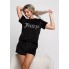 Жіноча велюрова піжама FS Juicy Футболка + Шорти М Black (7602)