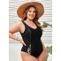 Суцільний купальник FS Deborah Plus Size 4XL (58-60) Чорний (7601)