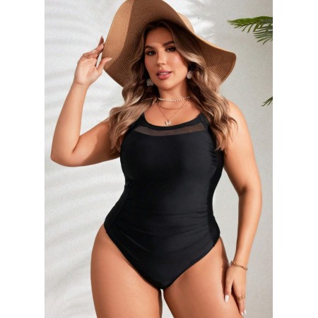 Женский Слитный купальник FS Cristi 0XL (48-50)Black (7752)