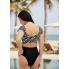 Суцільний купальник FS Zebra XL с принтом Black (7651)