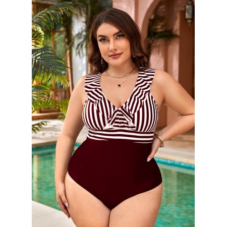 Женский Слитный купальник FS Daisy Plus Size 3XL/56-58 Бордовый (7005) Женский Слитный купальник FS Daisy Plus Size 3XL/56-58 Бордовый (7005)