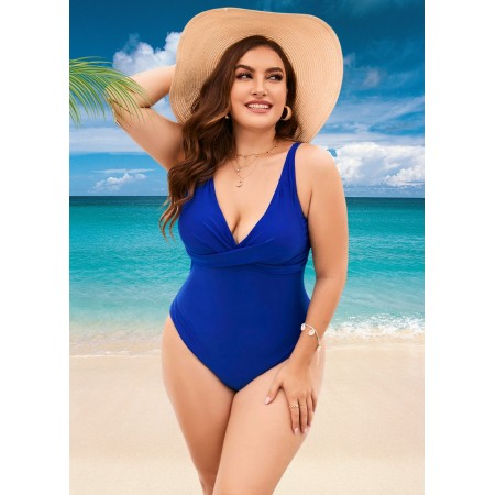 Женский сплошной купальник FS Gabby Plus Size 0XL (48-50) Синий (7309) Женский сплошной купальник FS Gabby Plus Size 0XL (48-50) Синий (7309)
