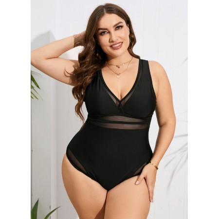 Женский Слитный купальник FS Incano 0XL (48-50) Черный (6907)