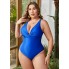  Жіночий суцільний купальник FS VCAY Plus Size 4XL (58-60) Синій (1367)