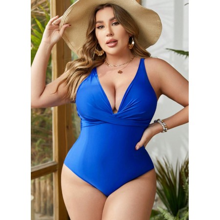 Женский Слитный купальник FS VCAY Plus Size 4XL (58-60) Синий (1367) Женский Слитный купальник FS VCAY Plus Size 4XL (58-60) Синий (1367)