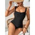  Закритий роздільний купальник FS Tankini Sunset Dreams XXL Топ+плавки Чорний (7150))