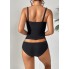  Закритий роздільний купальник FS Tankini Sunset Dreams XXL Топ+плавки Чорний (7150))