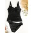  Закритий роздільний купальник FS Tankini Sunset Dreams XXL Топ+плавки Чорний (7150))