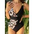 Суцільний купальник FS Swimsuit Leopard Harmony XXL Black (7679)