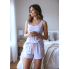 Піжама жіноча бавовняна Shortama Sleeveless L Домашній комплект Ліловий (8142)