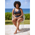 Жіночий купальник Time and Tru Women's Swimsuit L-XL Чорний (8132)