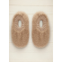 Тапочки-шкарпетки домашні хутряні Primark 39-41 Unisex slippers утеплені Бежевий (7920)