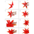 Різдвяна зірка LIVARNO HOME Christmas Star 6 Led 57 x 48 x 44 см Червоний (7956)