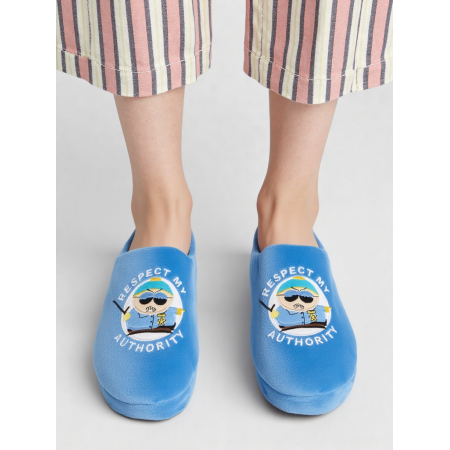 Домашні капці Primark South Park Cartman 41-42 «Respect My Authority», Синій (7977) Домашні капці Primark South Park Cartman 41-42 «Respect My Authority», Синій (7977)