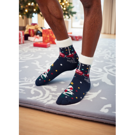 Різдвяні тапочки-шкарпетки Lidl Christmas slipper socks Unisex 35-38 з хутром всередині і гальмами на підошві Синій (7947) Різдвяні тапочки-шкарпетки Lidl Christmas slipper socks Unisex 35-38 з хутром всередині і гальмами на підошві Синій (7947)