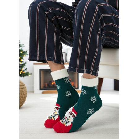 Різдвяні тапочки-шкарпетки Lidl Christmas slipper socks Unisex 35-38 з хутром всередині і гальмами на підошві Зелений (7944) Різдвяні тапочки-шкарпетки Lidl Christmas slipper socks Unisex 35-38 з хутром всередині і гальмами на підошві Зелений (7944)