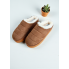 Капці Primark CozyStep з хутром і платформою 38 Домашні Тканинні Коричневі (7924)