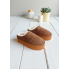 Капці Primark CozyStep з хутром і платформою 38 Домашні Тканинні Коричневі (7924)