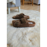 Плоскі шльопанці з пряжами Жіночі Primark Memory Foam Slipper 38 з ефектом пам'яті Коричневі (7967)