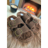 Плоскі шльопанці з пряжами Жіночі Primark Memory Foam Slipper 38 з ефектом пам'яті Коричневі (7967)