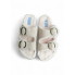 Плоскі шльопанці з пряжами Жіночі Primark Memory Foam Slipper 40 з ефектом пам'яті Бежевий (7968)